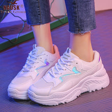 Load image into Gallery viewer, NAUSK 2019 Women's Chunky Sneakers Fashion Women Platform Shoes Lace Up Vulcanize Shoes Womens Female Trainers Dad Shoes