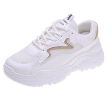 Load image into Gallery viewer, NAUSK 2019 Women's Chunky Sneakers Fashion Women Platform Shoes Lace Up Vulcanize Shoes Womens Female Trainers Dad Shoes