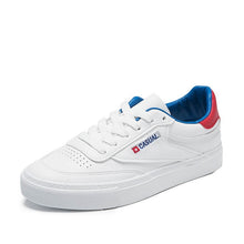 Load image into Gallery viewer, HOT Women Sneakers 2019 Fashion Breathble Vulcanized Shoes Women Pu leather Platform Shoes Women Lace up Casual Shoes White