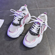 Load image into Gallery viewer, NAUSK 2019 New Women Shoes Spring Sneakers Women Fashion Bling Platform Shoes Ladies Footwear Breathable Mesh Sneakers