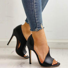 Load image into Gallery viewer, Women Summer Thin High Heels Buckle Peep Toe Gladiator Sandals Office Hollow Out Sandals Party Pumps Wedding Ladies Shoes