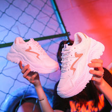 Load image into Gallery viewer, 2019 New Sprinhg Autumn Women Shoes White Shoes Fashion Wild Platform Footwear Breathable Mesh Casual Shoes Sneakers