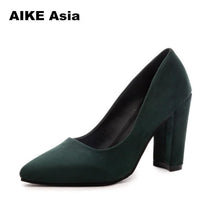 Load image into Gallery viewer, 2019 Women Pumps Ankle Strap Thick Heel Women Shoes Square Toe Mid Heels Dress Work Pumps Comfortable Ladies Shoes Sandals