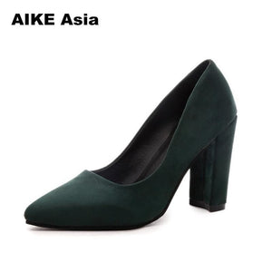 2019 Women Pumps Ankle Strap Thick Heel Women Shoes Square Toe Mid Heels Dress Work Pumps Comfortable Ladies Shoes Sandals